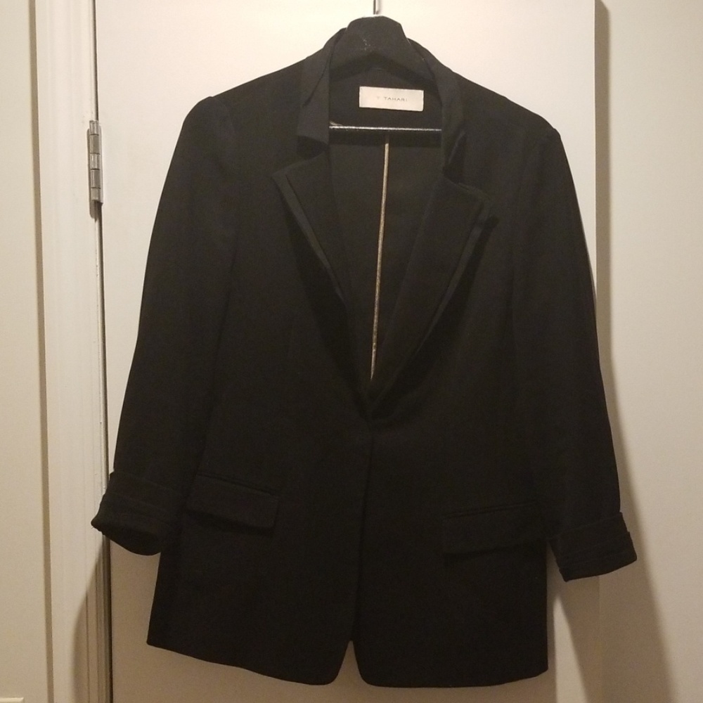 Tahari One Button Blazer